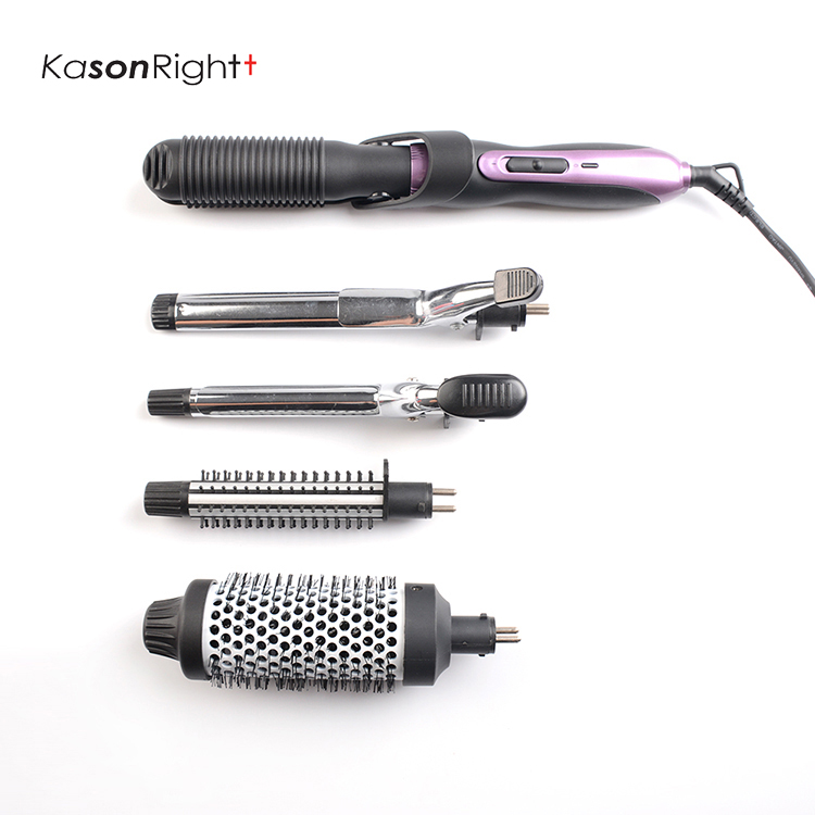Bigodino multi styler, set piastra con accessori in ceramica intercambiabili, styler tutto in uno